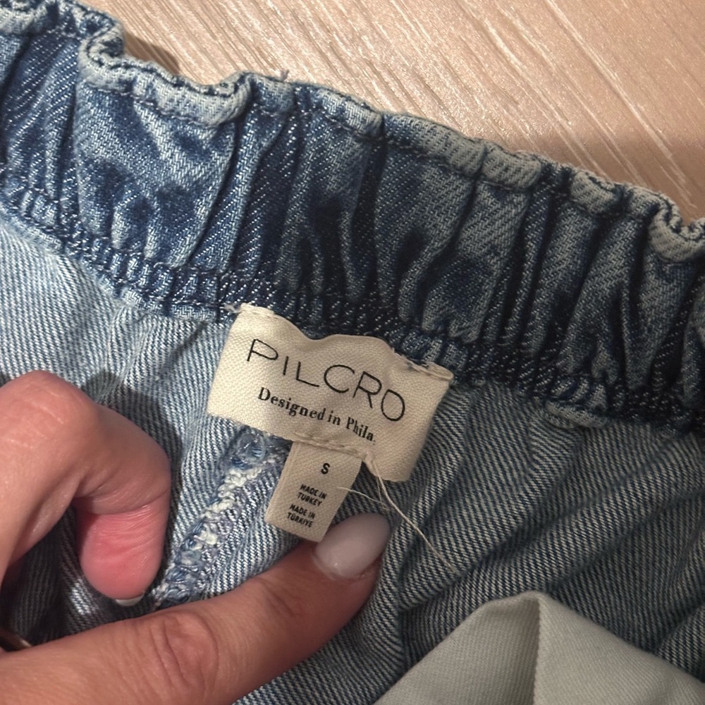 Anthropologie Blue Wide Leg Jeans - Picture 3 of 3